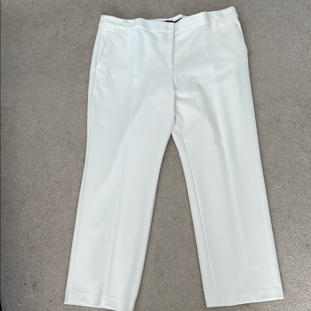 Ann Taylor White Curvy Fit Pants